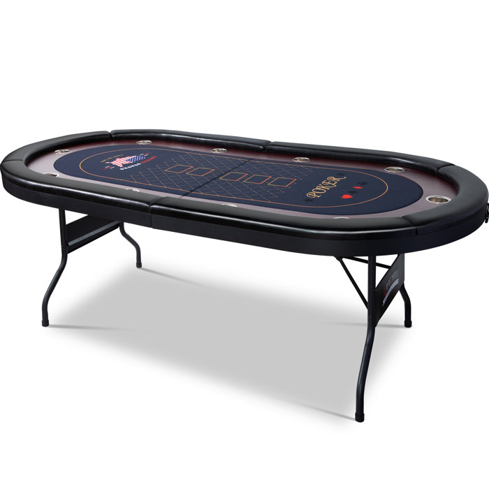 Kulamoon 86" 10 Player Poker Table & Reviews Wayfair